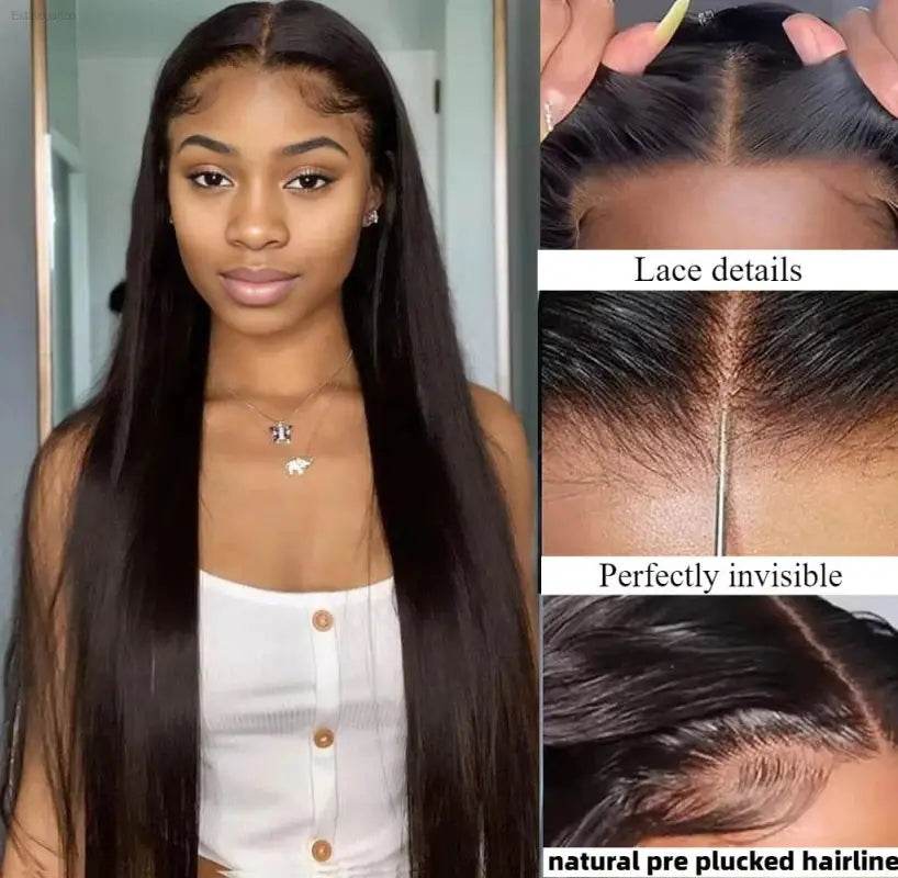 360 Transparent 13x6 Lace Front Human Hair Wig For Women - Estalios