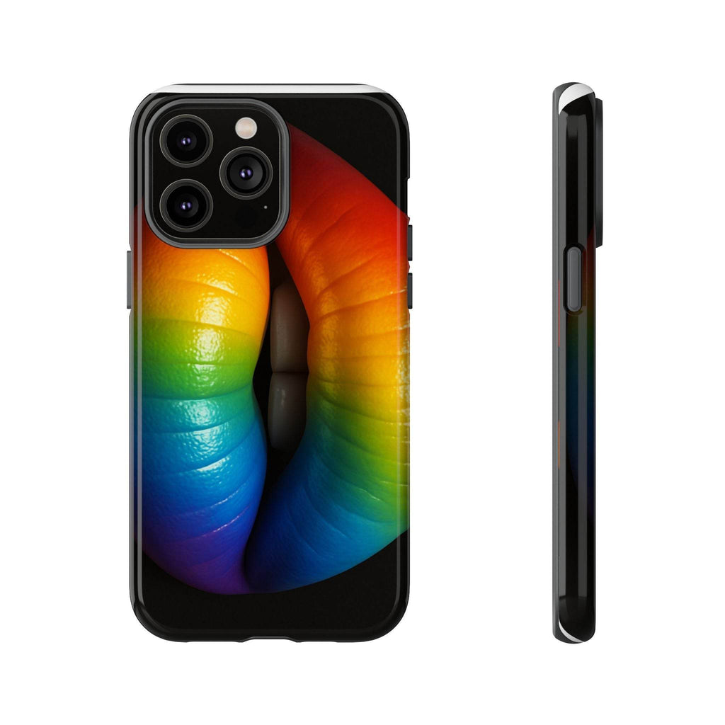 Rainbow Lips Phone Case - Tough Cover for LGBTQ+ Pride - Estalios