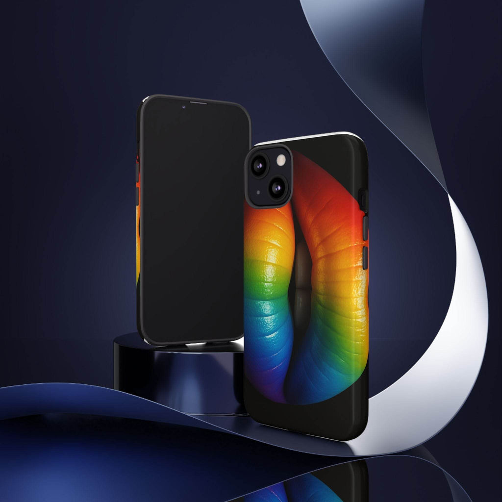 Rainbow Lips Phone Case - Tough Cover for LGBTQ+ Pride - Estalios