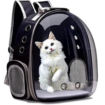 Breathable Cat Pet Carrier Backpack with Transparent Capsule - Estalios