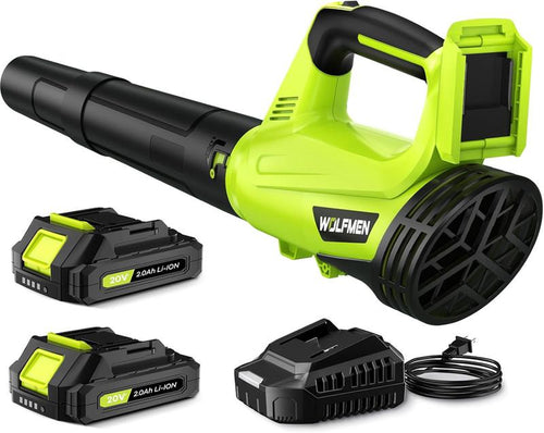 New-Cordless Leaf Blower – 2-Speed Electric Blower with 2 Batteries & Charger, Lightweight for Yard, Patio & Dust Cleaning