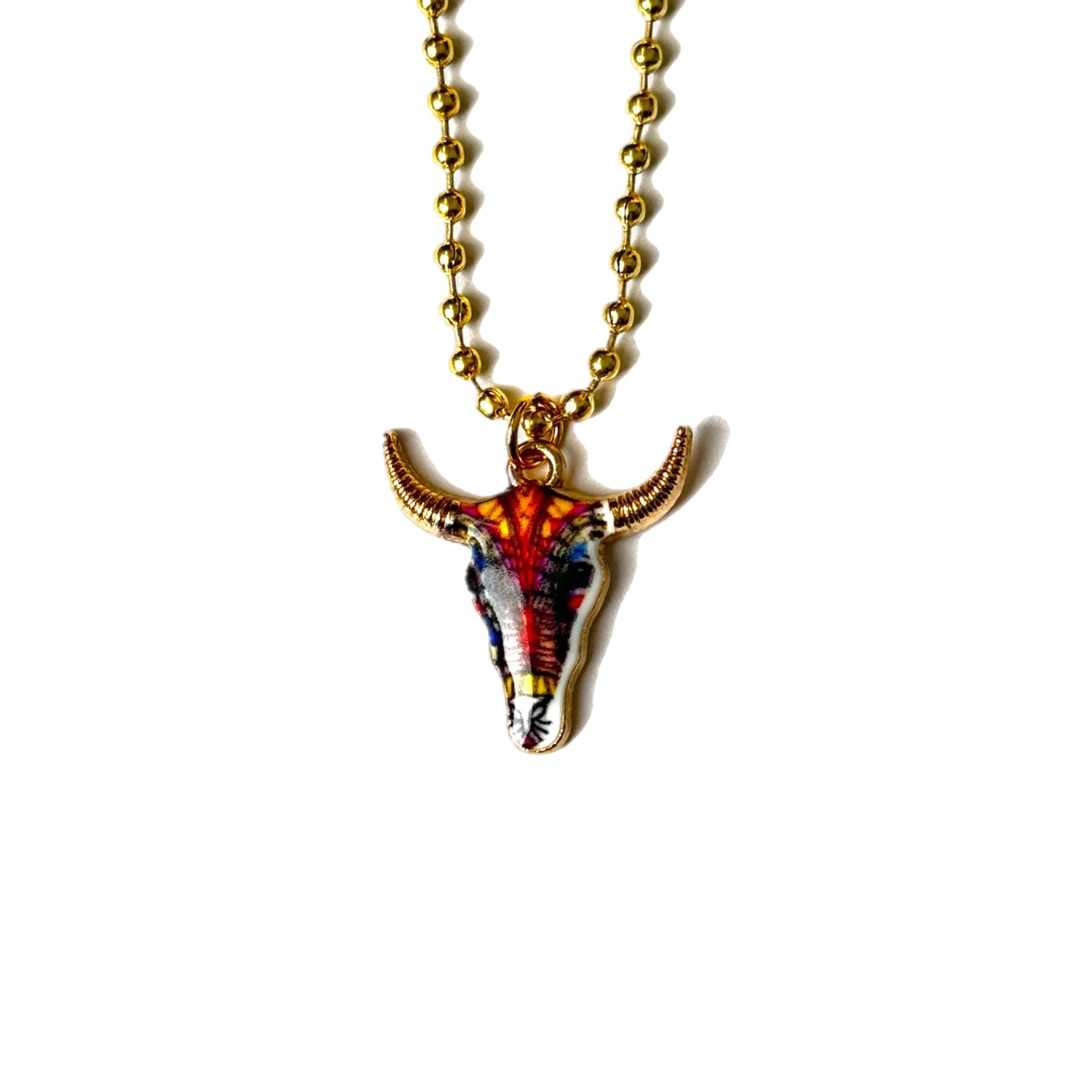 Cow Skull Charm - Tumbler Handle Charm