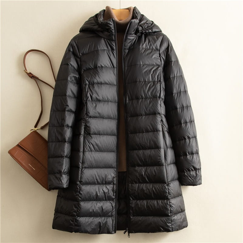 Detachable Hat Light Thin Down Jacket Women