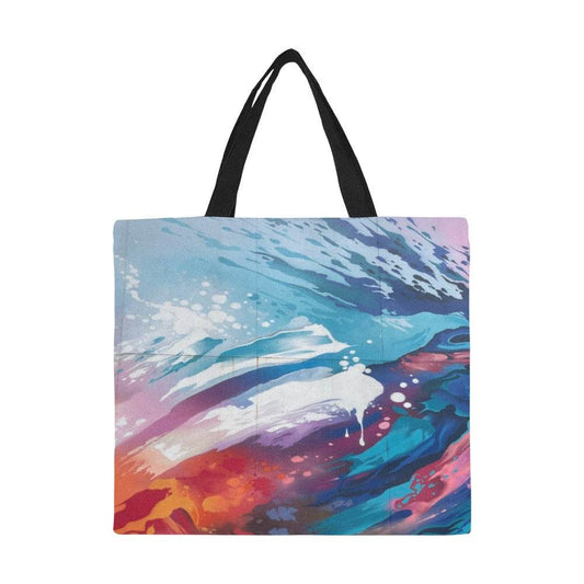Large All Over Print Canvas Tote Bag for Shopping - Estalios