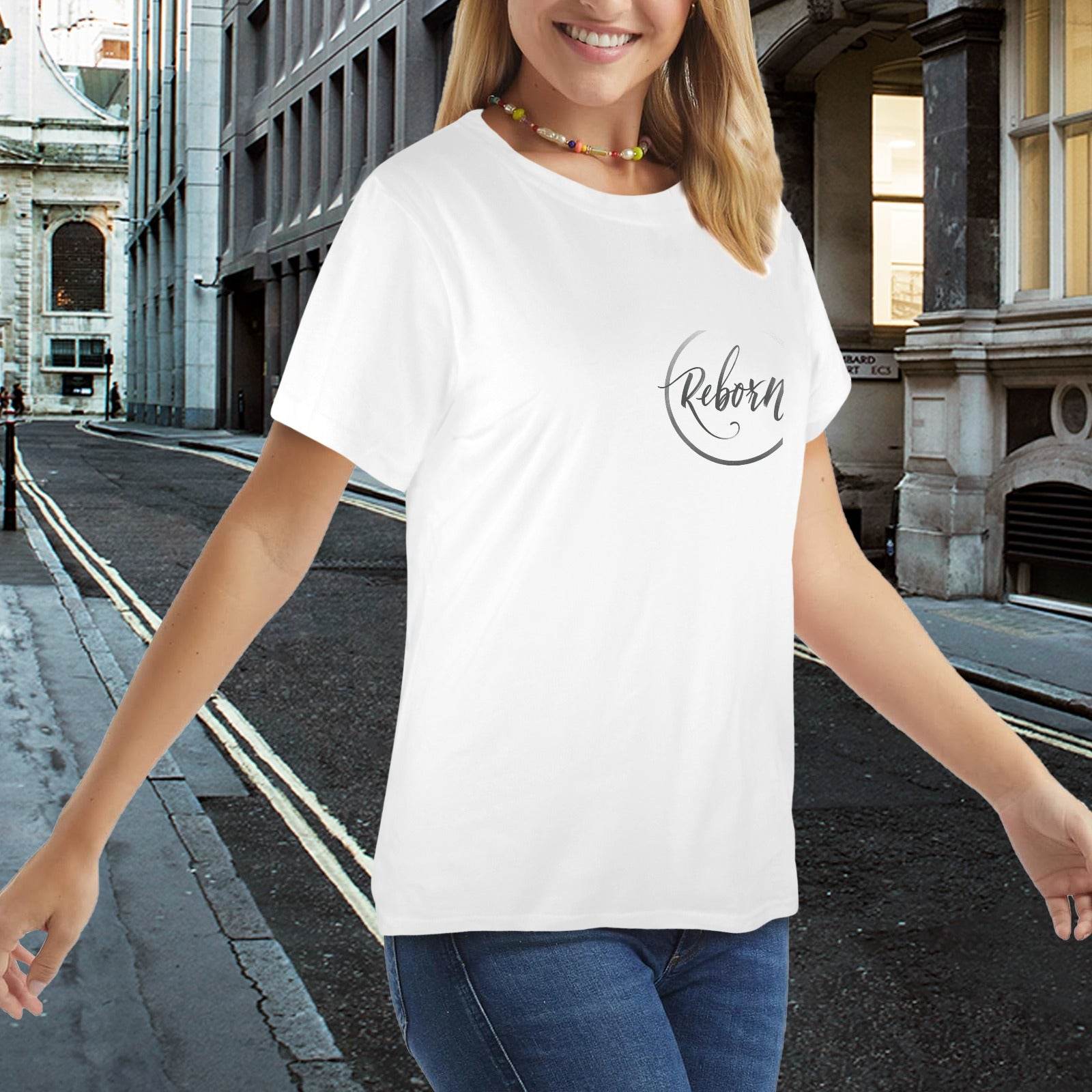 New Women's T-Shirt in USA Size Front Print （Made in USA，Ships to USA Only） - Estalios