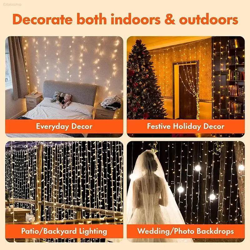 3M LED String Fairy Lights USB Holiday Curtain Lamp - Estalios