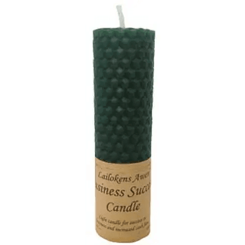 Ignite Your Empire: Green Beeswax Success Candle! - Estalios