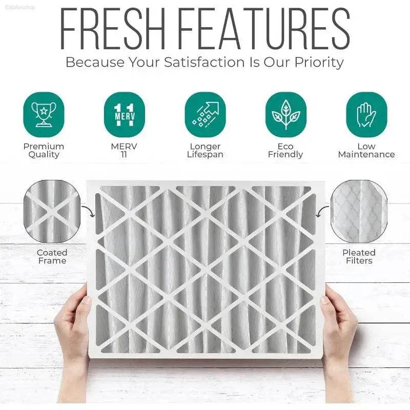 4 AC Furnace Air Filter Replacement - FC100A1011 MERV 11 - Estalios