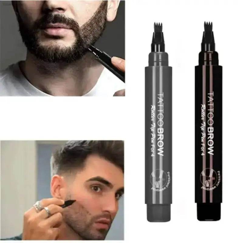 4-in-1 Beard and Moustache Filler Pen for Perfect Grooming - Estalios