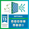 4 Pack 20x20x1 MERV 13 Pleated HVAC Air Filters Easy Install - Estalios