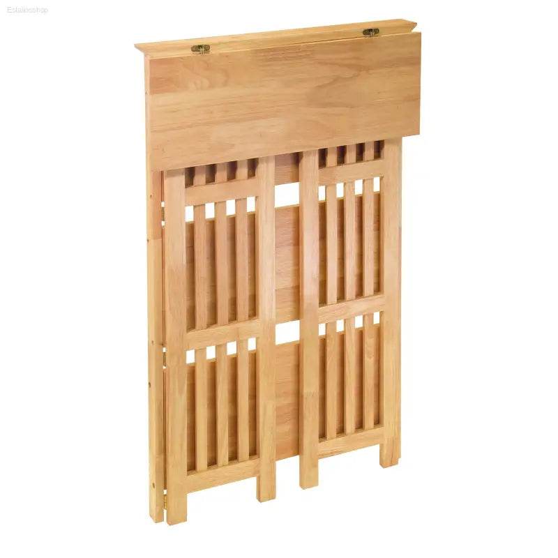 4-Tier Natural Wood Shelf for Stylish Storage Solutions - Estalios