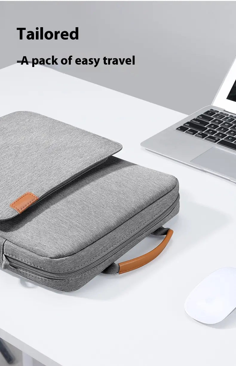 Solid Color Wear-resistant Lightweight Portable Shoulder Crossbody Tablet PC Bag