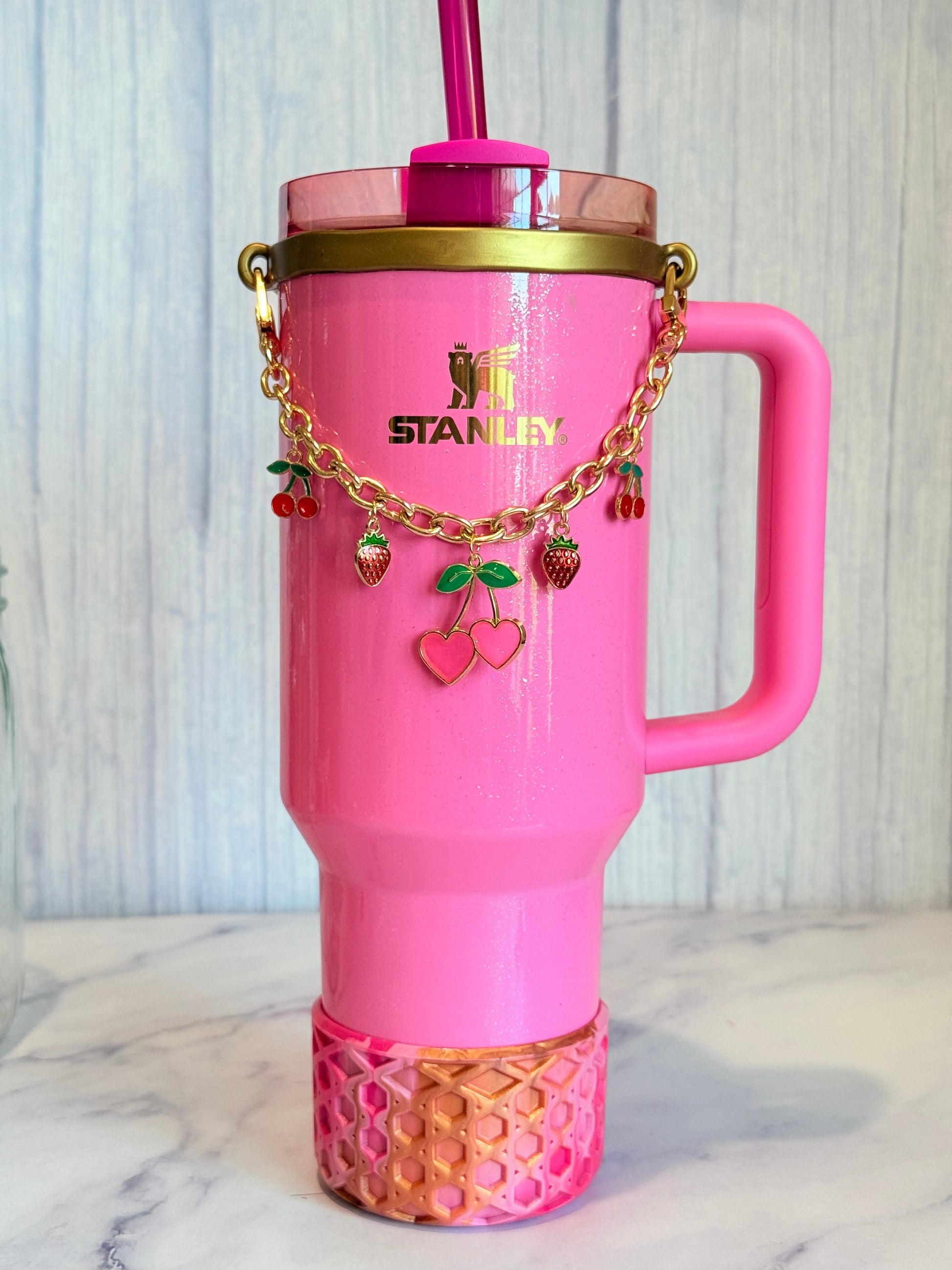 Top Pick Stylish Cherry Love Deluxe Tumbler Necklace For Personalization