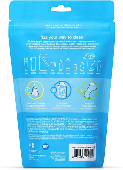 Clean Stainless Steel Tumblers - Easy Safe Cleaning Tablets - Estalios