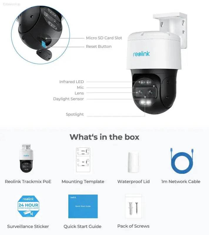 4K Dual Lens PTZ Security Camera with Auto Tracking - Estalios