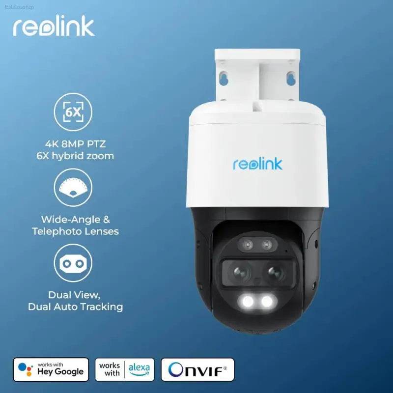 4K Dual Lens PTZ Security Camera with Auto Tracking - Estalios