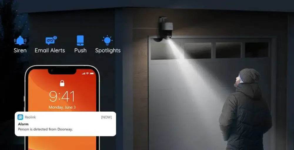 4K Dual Lens PTZ Security Camera with Auto Tracking - Estalios