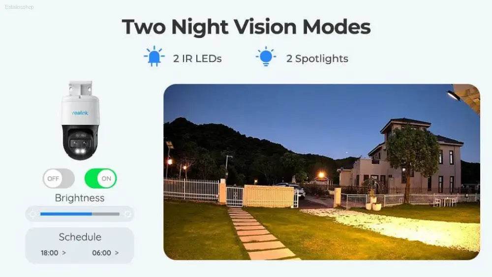 4K Dual Lens PTZ Security Camera with Auto Tracking - Estalios