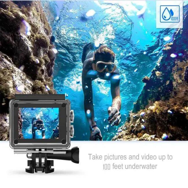 Epic 4K Action Cam with Remote for Waterproof Adventures - Estalios