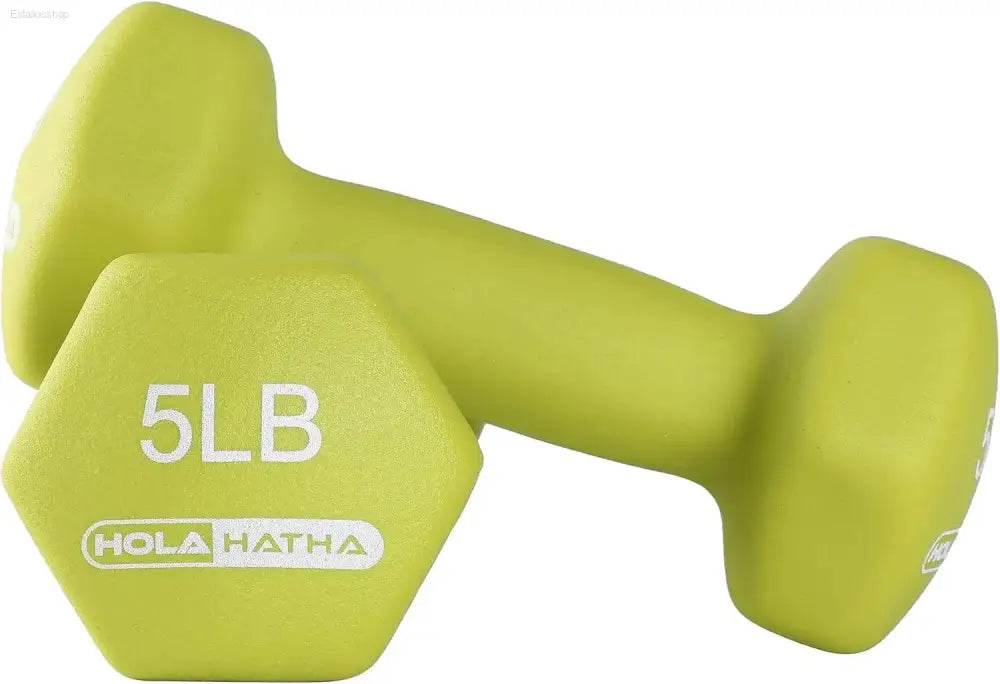 5,10, 15 Pound Neoprene Dumbbell Weight Set with Rack - Estalios