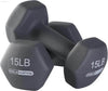 5,10, 15 Pound Neoprene Dumbbell Weight Set with Rack - Estalios