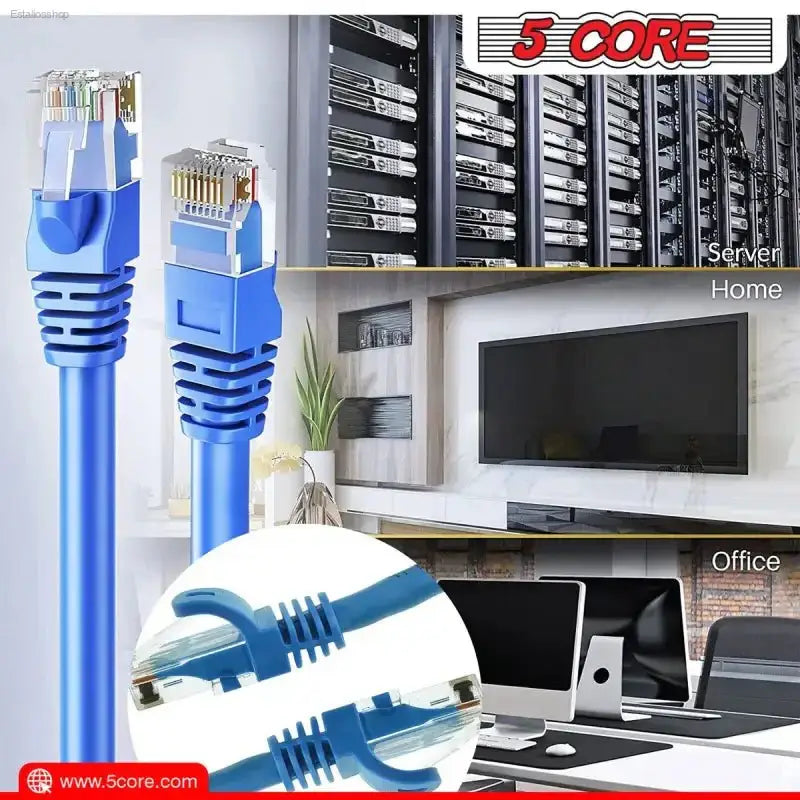 5 CORE Cat 6 Ethernet Cable with High Speed Performance for Gaming and Streaming - EstaliosShop