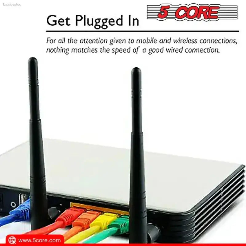 5 CORE Cat 6 Ethernet Cable with High Speed Performance for Gaming and Streaming - EstaliosShop