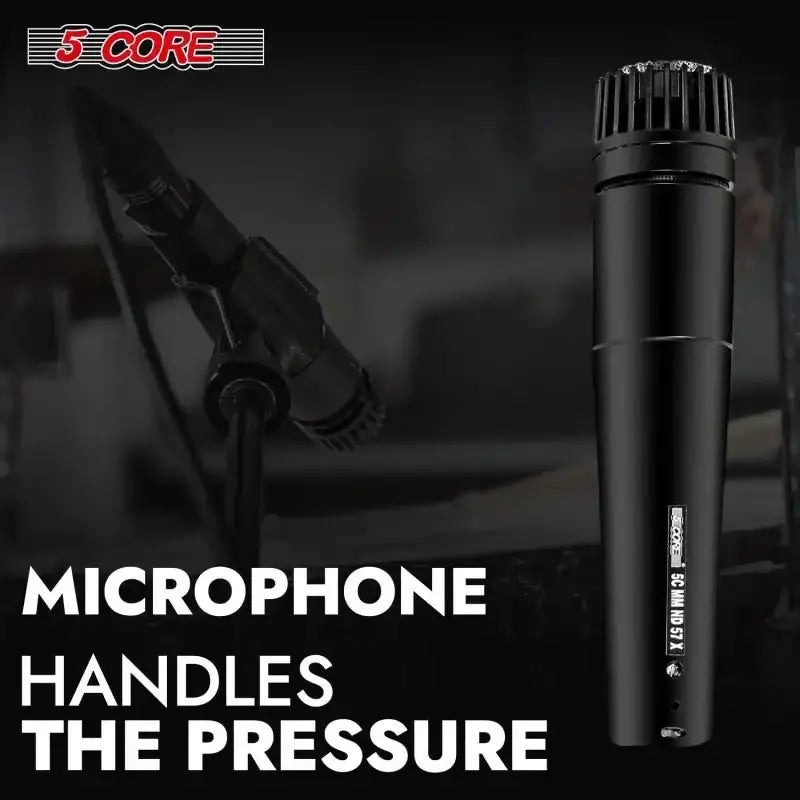 5 CORE Dynamic Vocal Microphone with Neodymium Cardioid Technology for Singing and Karaoke Enthusiasts - EstaliosShop