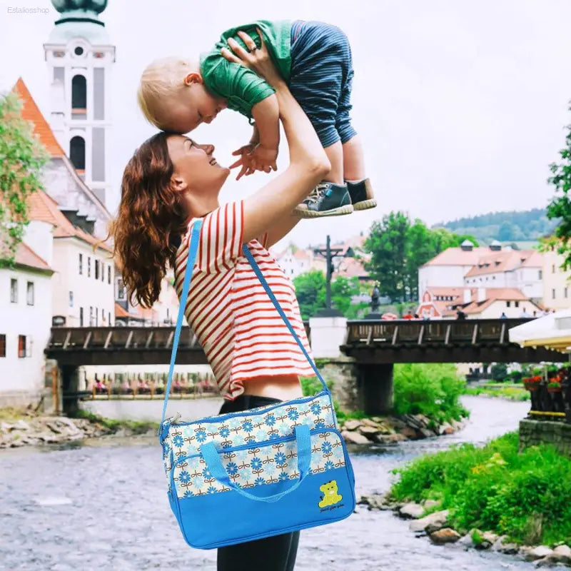 5 Piece Baby Diaper Bag Set with Insulated Pockets - Estalios