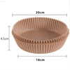 Brown paper air fryer liners.