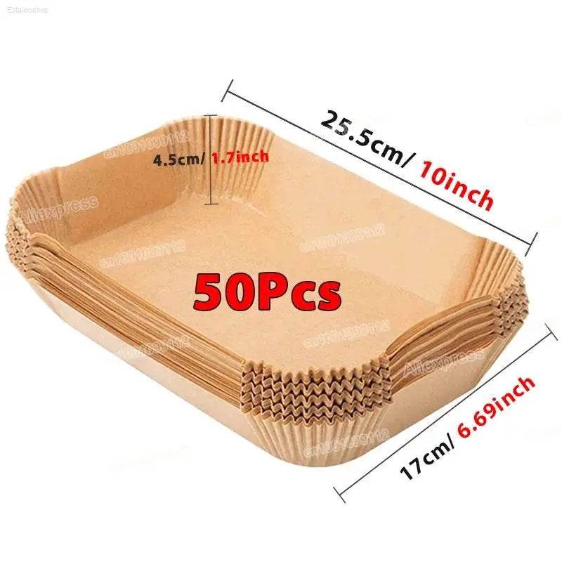Stack of rectangular paper baking trays.