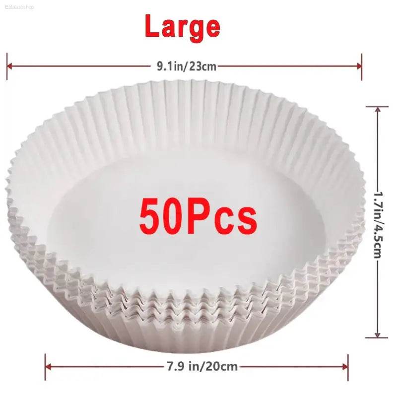 White paper baking cups.