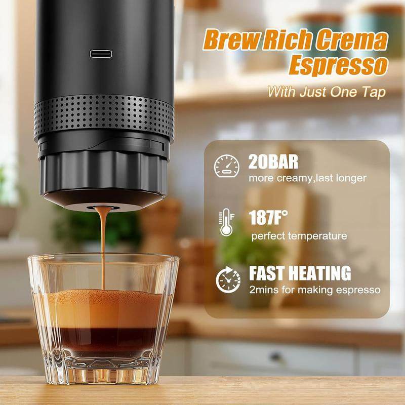 Portable Electric Espresso Machine for Home and Travel - Estalios