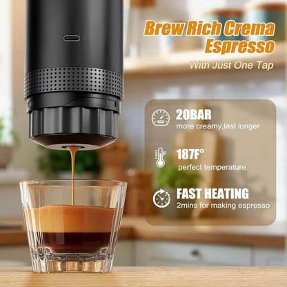 Portable Electric Espresso Machine for Home and Travel - Estalios