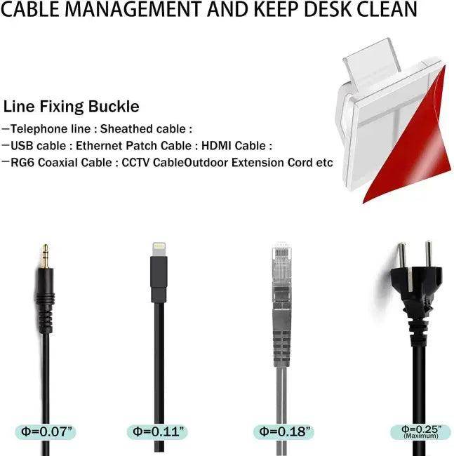 Stick Snap Cable Clips for Effortless Stylish Organization - Estalios