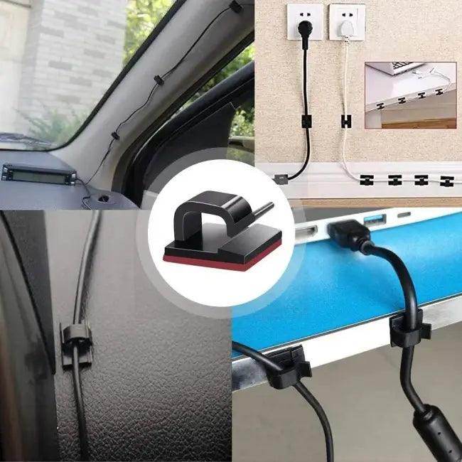 Stick Snap Cable Clips for Effortless Stylish Organization - Estalios