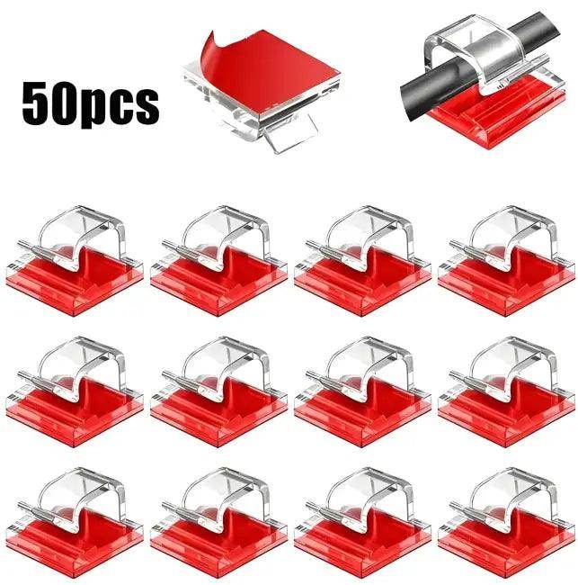 Stick Snap Cable Clips for Effortless Stylish Organization - Estalios