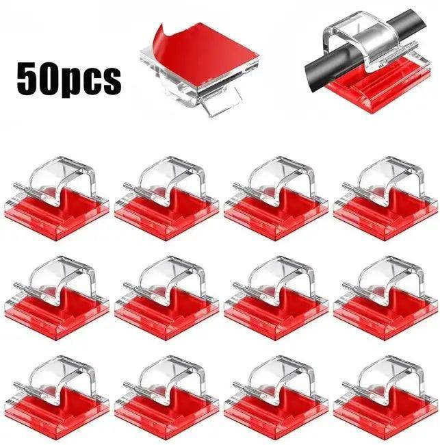 Stick Snap Cable Clips for Effortless Stylish Organization - Estalios