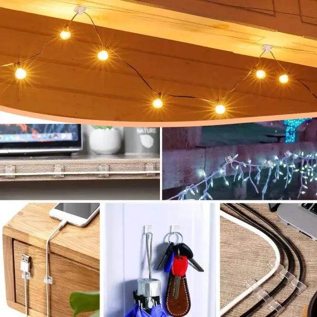 Stick Snap Cable Clips for Effortless Stylish Organization - Estalios