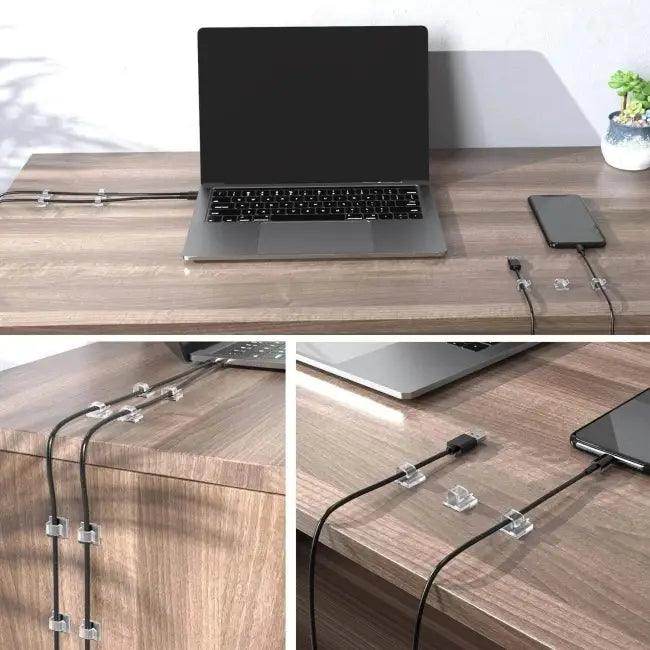 Stick Snap Cable Clips for Effortless Stylish Organization - Estalios