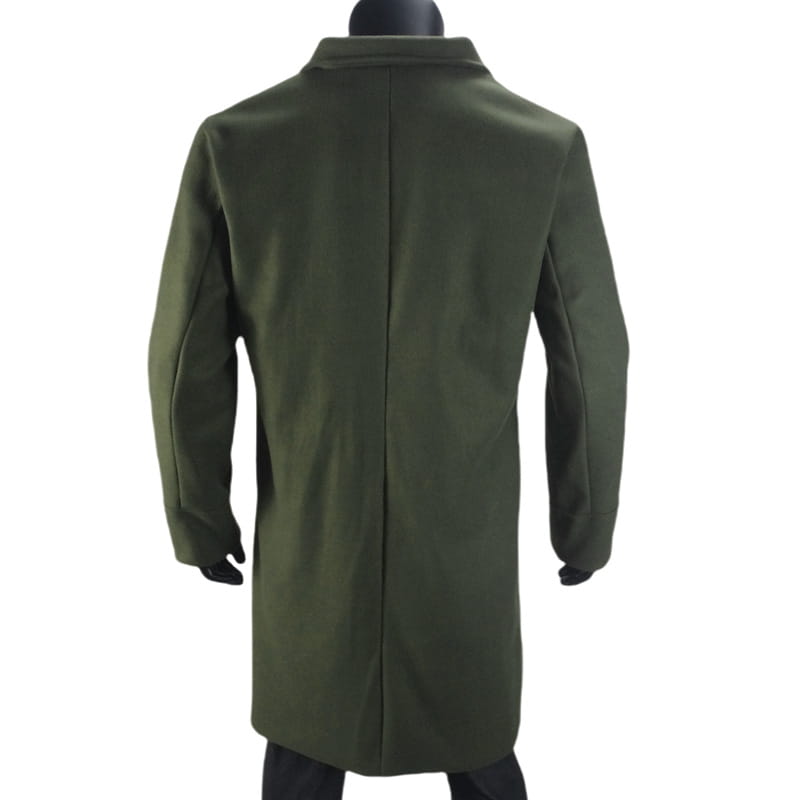 Men’s Woolen Large Overcoat Male Double-breasted Coat