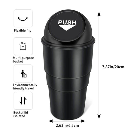 Compact Mini Car Trash Bin for Easy Disposal - Estalios