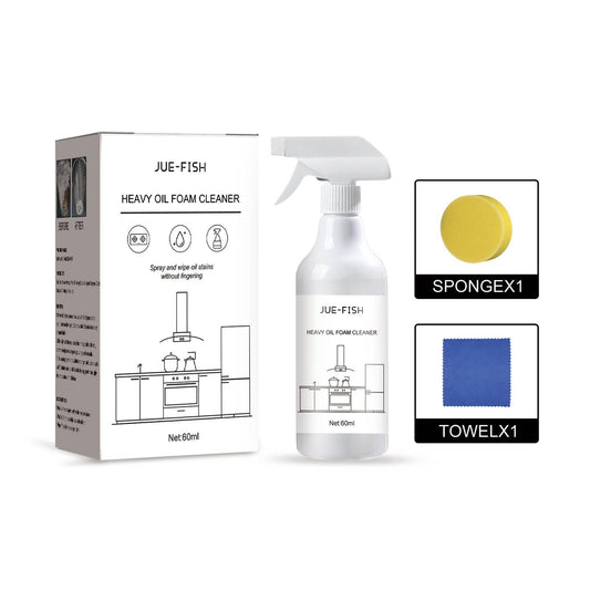 Heavy Oil Foam Cleaner for Kitchen Stove Range Hood Oil Removal - Estalios