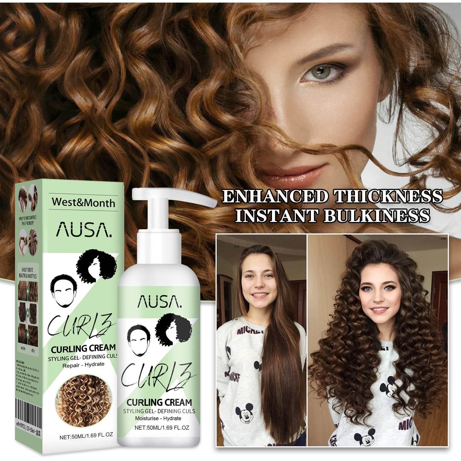 Moisturizing Curly Hair Elastin for Frizz Control and Care - Estalios