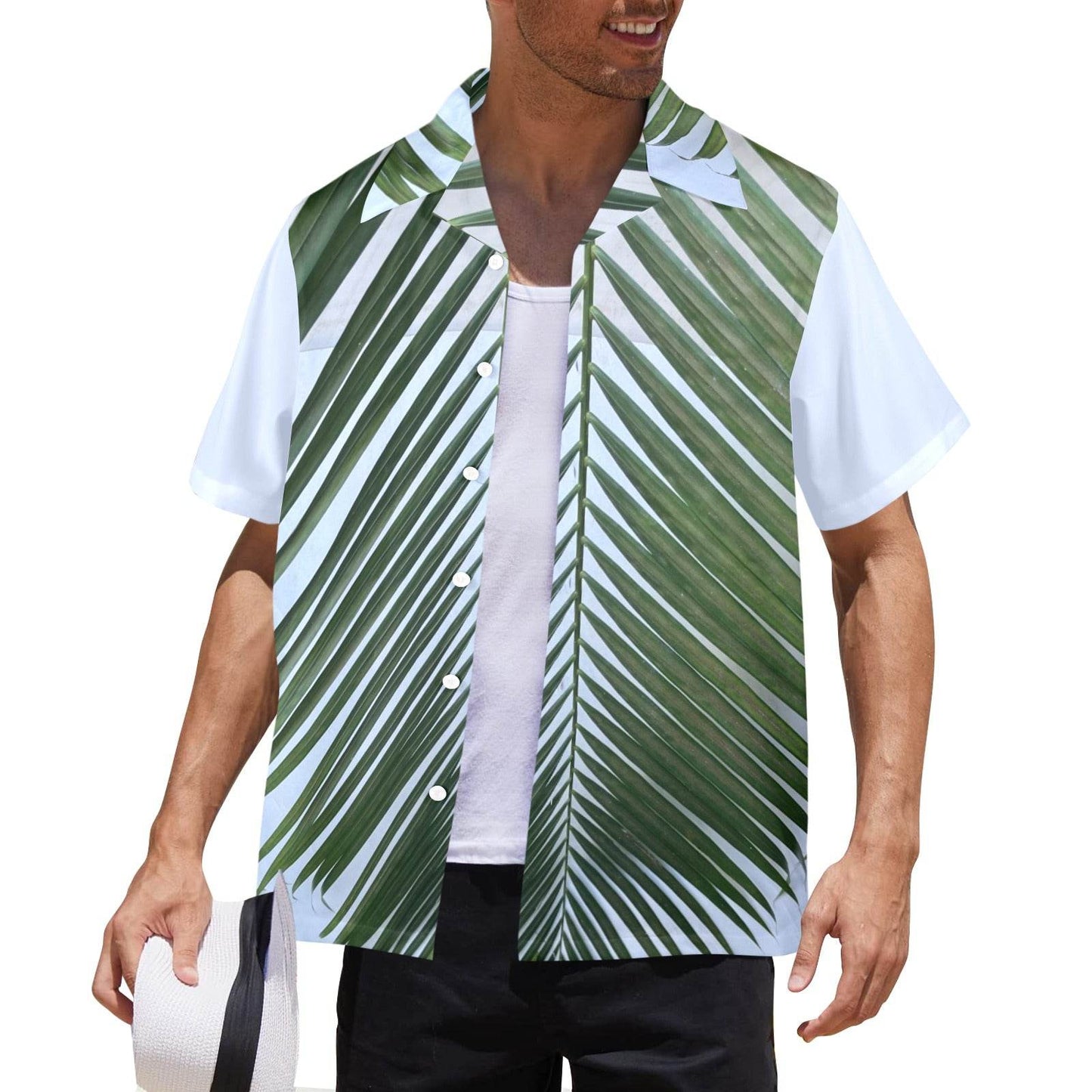 Men's All Over Print Hawaiian Shirt Made In USA Ships to USA Only - Estalios