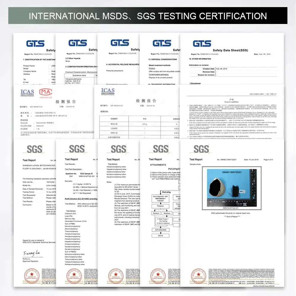 Safety and testing certifications for 5D Big Bundle Lash Extensions product