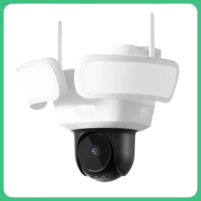 5MP UHD WiFi Floodlight Camera Outdoor 360° View Color Night Vision Wireless Security Camera PIR Detection 2-way Audio