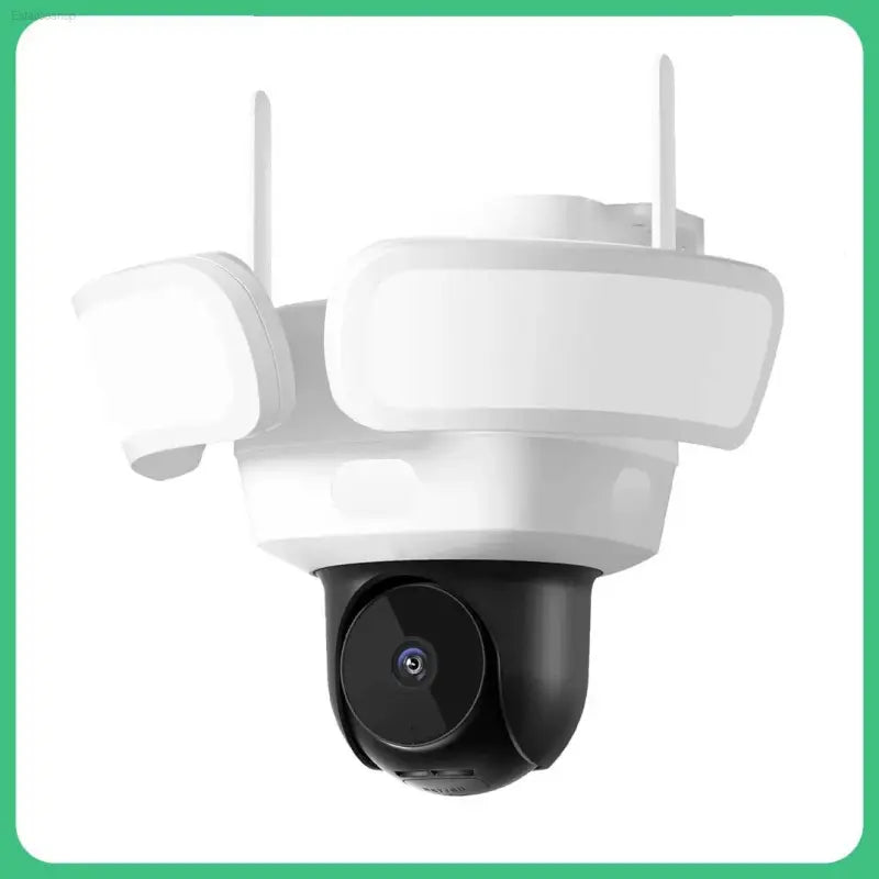 5MP UHD WiFi Floodlight Camera Outdoor 360° View Color Night Vision Wireless Security Camera PIR Detection 2-way Audio - Estalios