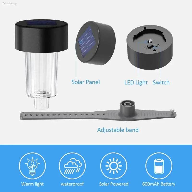Solar Pool Light: Dazzle your Nights! Illuminate your Pool with our Amazing Solar-powered Pool Lights! these Lights will Transform your Backyard Into a Magical - Estalios