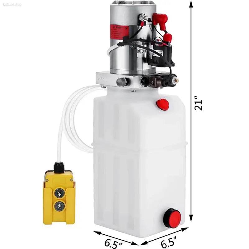 6 Quart Hydraulic Power Unit Pump for Dump Trailer 12V DC - Estalios